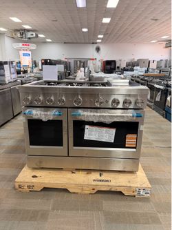 KITCHENAID 48” DUEL FUEL PROFESSIONAL 6 BURNER & GRIDDLE RANGE✨WARRANTY✨ DELIVERY✨