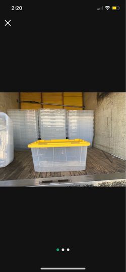 Heavy duty storage bins 27 gallons
