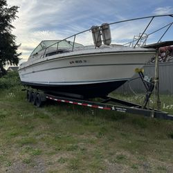 Free Boat 1983 Sea Ray Sundancer No Trailer The Trailer Is Worth 7k By It Self