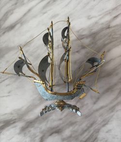Vintage Metal Ship
