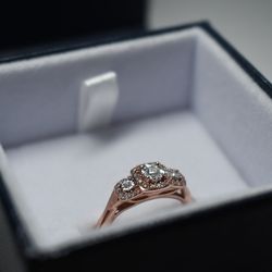 10k Rose Gold .25ct Diamond Ring