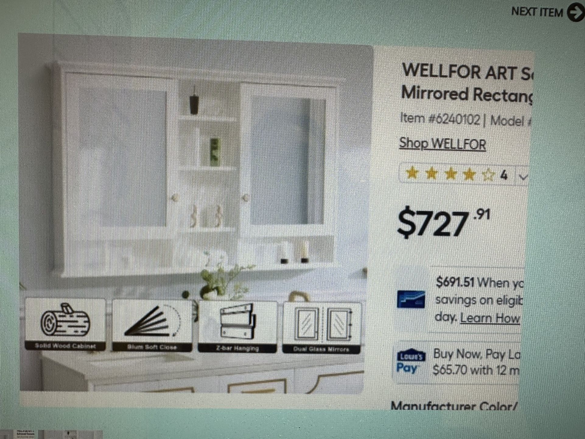 Mirror, Medicine Cabinet, New
