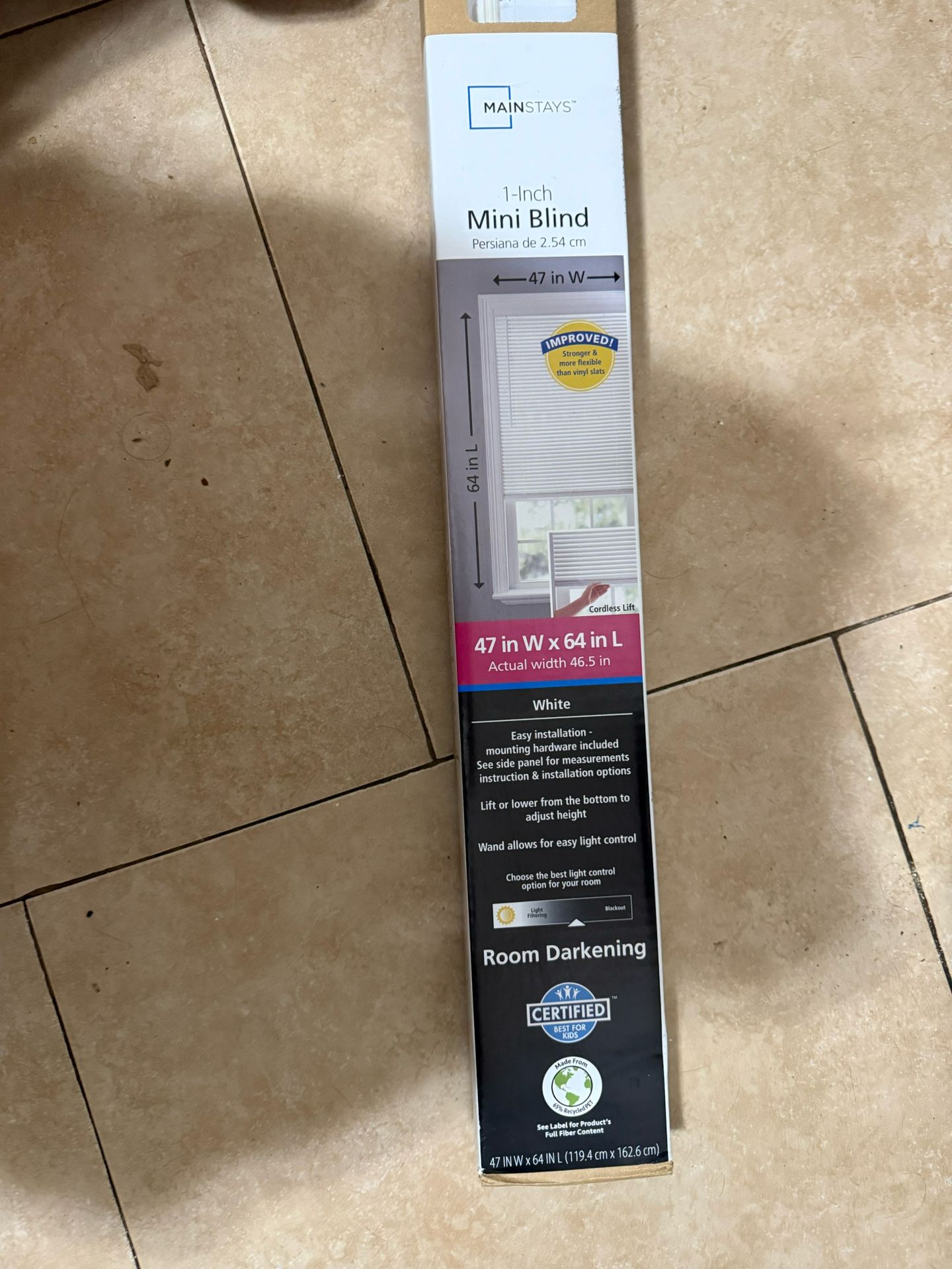 White Pull Down Blinds