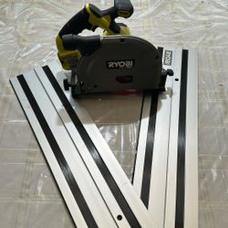 RYOBI ONE+ HP 18V Brushless Cordless 6-1/2 in. Track Saw Kit with 4.0 Ah HIGH PERFORMANCE 