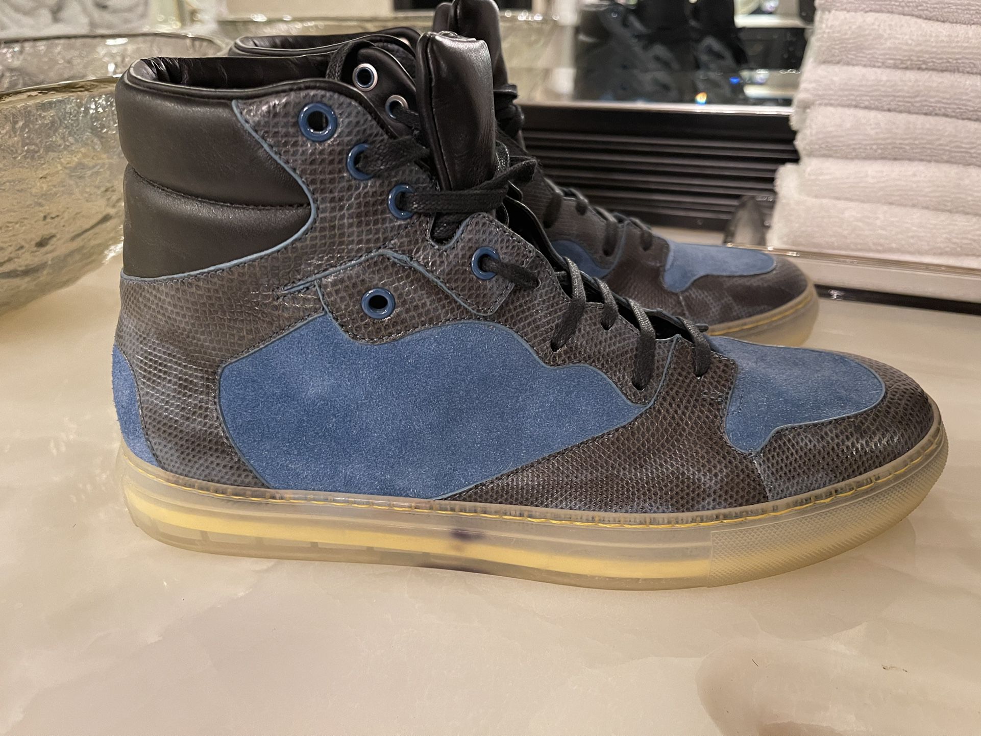 Balenciaga High Top Suede Python Sneakers Sold Out Everywhere!! for Sale in Fort FL -