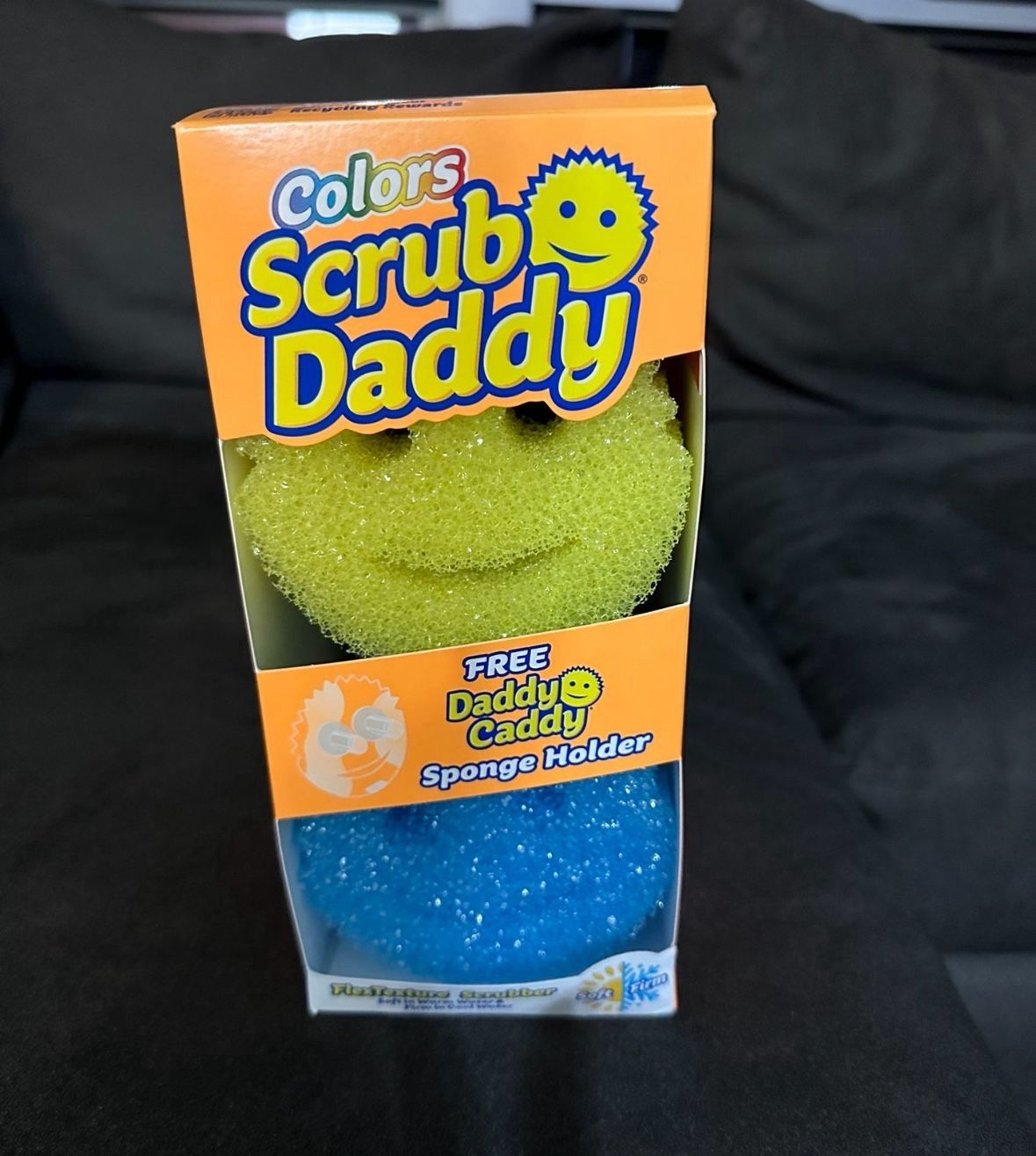 NEW 6 Pack Scrub Daddy With Sponge Holder