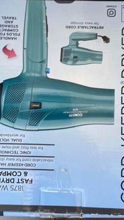 Hair dryer foldable