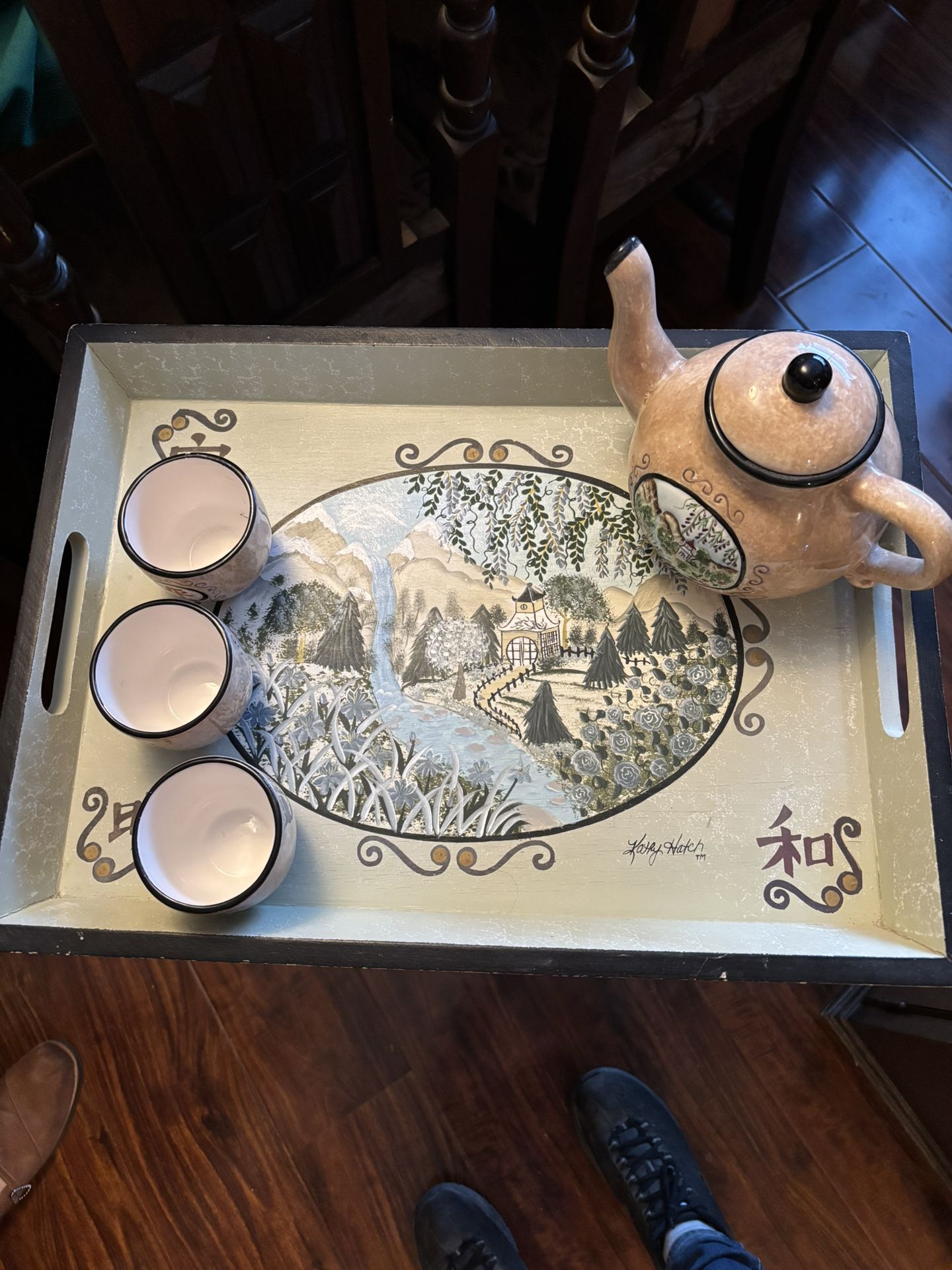 Kathy Hatch Tea Set & Tray