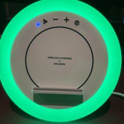 Bluetooth Speaker With Lights Wireless Charging