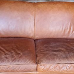 Brown Leather Couch