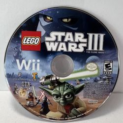 Lego Star Wars III: The Clone Wars (Nintendo Wii, 2011) Disc only