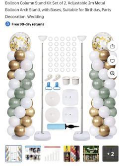 Set For Two Balloon Columns New