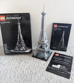 LEGO Architecture 21019 The Eiffel Tower Paris France with Box and Instructions 321 pieces