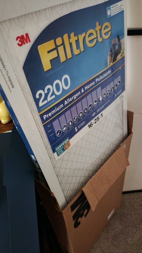 3M Home Air Filters  16x25x1 Hvac Pack Of 4