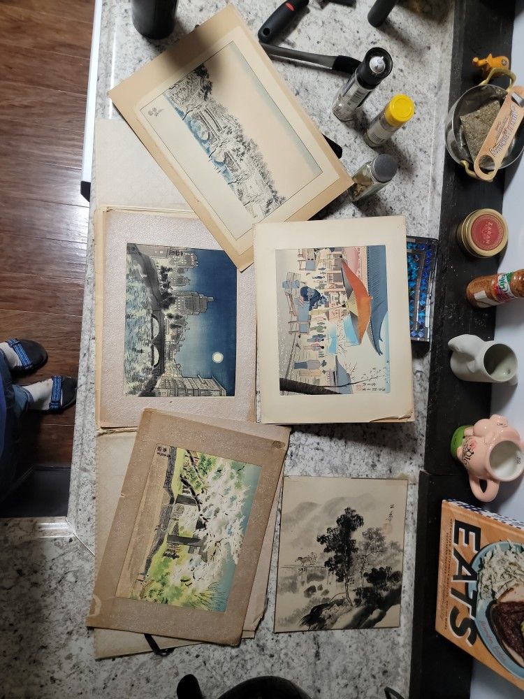 Japanese Wood Block Prints.