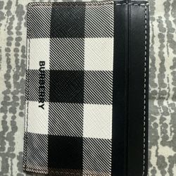 Burberry Leather Card Case Brown