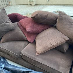 Couch And Pillows For Sale