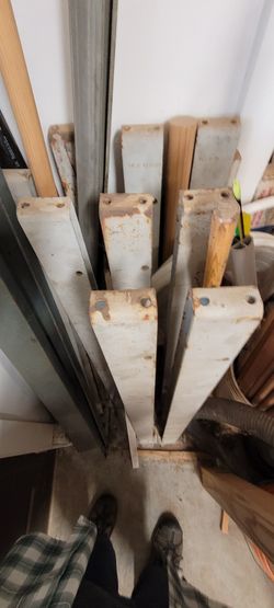 48" Cantilever Arms 1/2" Steel Heavy Duty Shelves