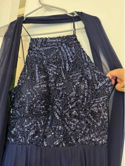 Cachet Navy Formal Gown – Size 10