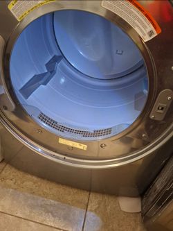 Samsung Front-Load Washer & Electric Dryer Set – Platinum / Stainless Steel Look (Steam VRT)