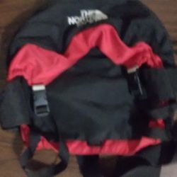 Black Red Northface Backpack Fanny Pack