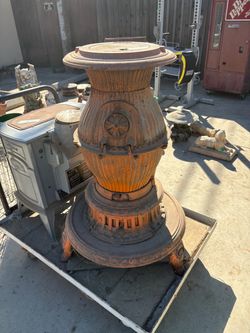 cast iron pot belly caboose stove