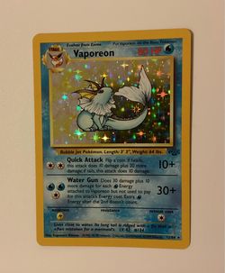 Vaporeon Holo Rare Pokémon Jungle
