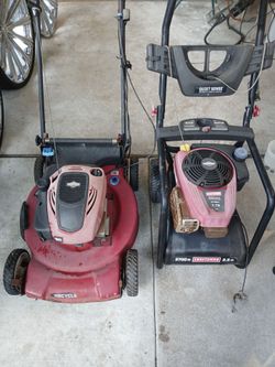 Toro Lawnmower and Craftsman Pressure Washer for Repair or Parts.