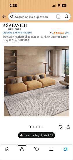 Area Rug 9’x12’ Safavieh