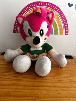 SONIC THE HEDGEHOG AMY ROSE  10 INCH PLUSH , LIKE NEW