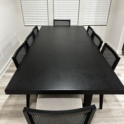 Dinning Table With 8 Chairs 