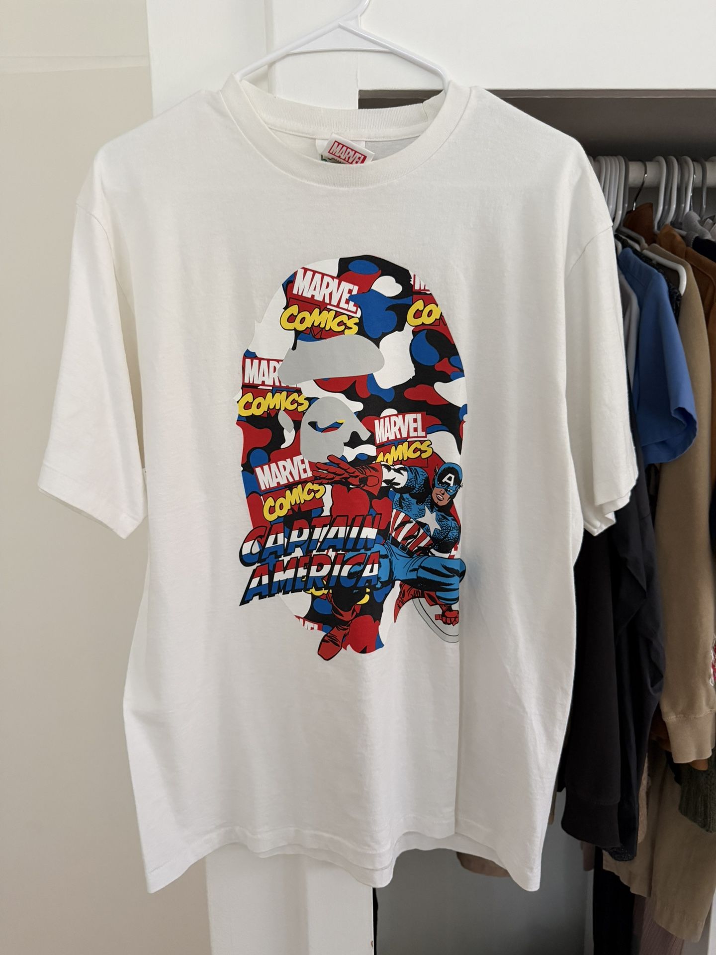 Marvel  X Bape “Captain America” Tee