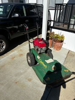 Billy goat walk behind brush hog