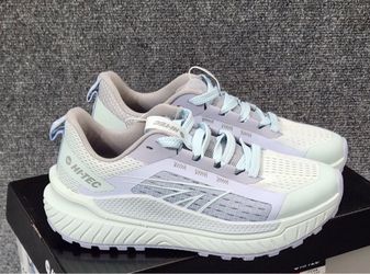 HI-TEC WOMEN'S SHOES running gym comfort work trainers  ICE CASTLE/ARCTIC ICE size 8 New!!