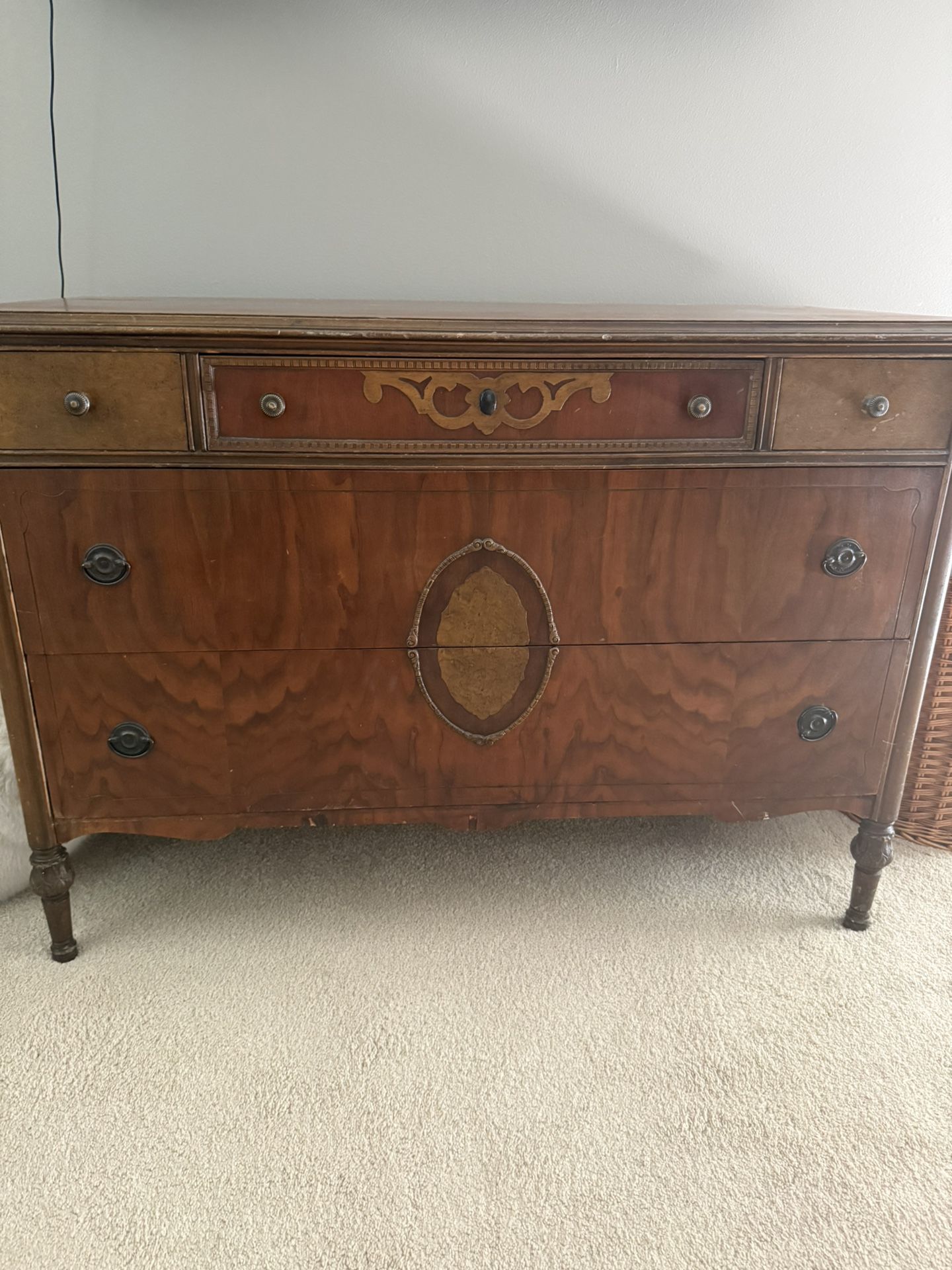 Antique Dresser 48in wide X 22in Deep x34.5in tall