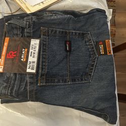 X2 M3 Ariat FR cat 2 Work Jeans 34/32 Loose Fit Straight Leg