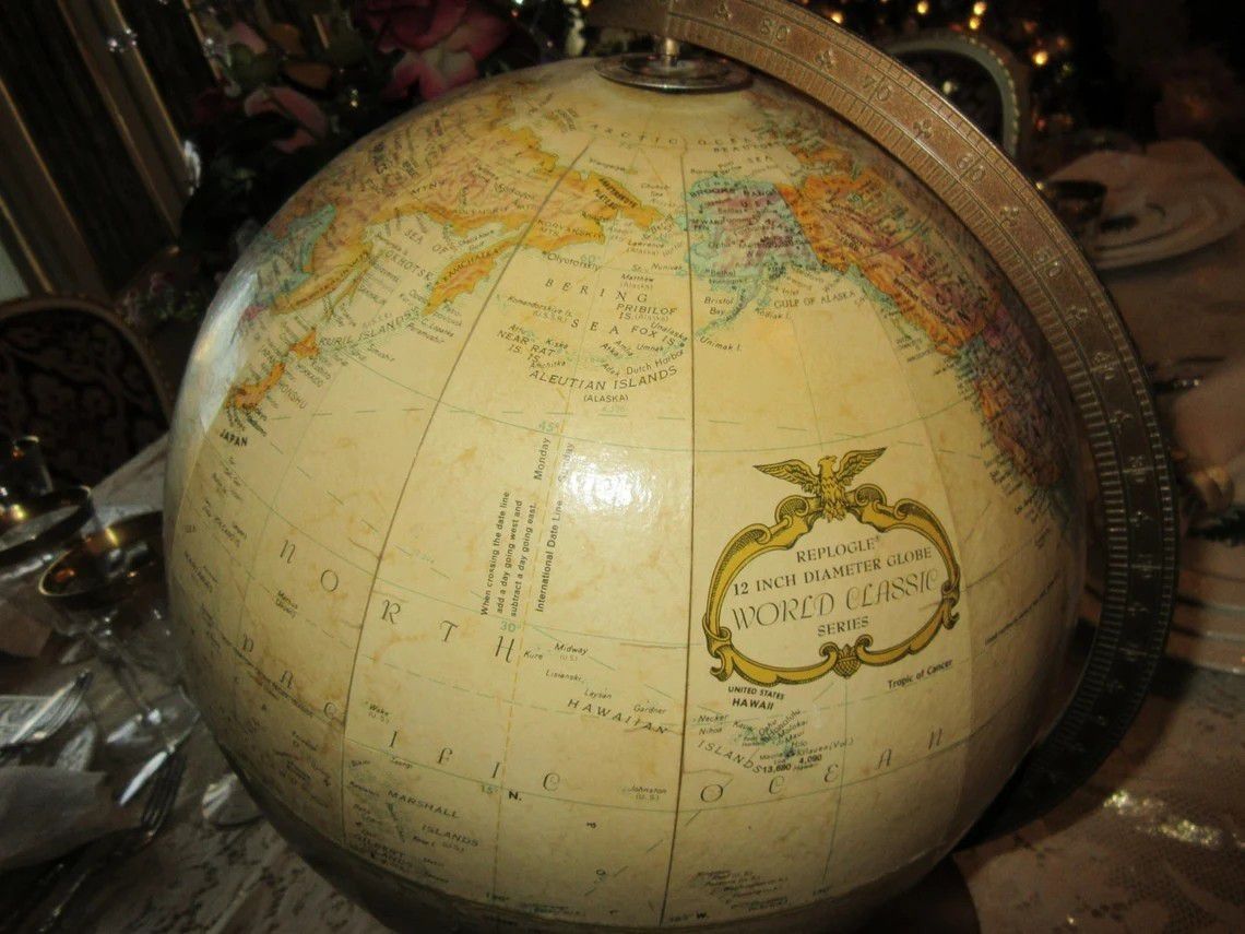 Rare find REPOGLE WORLD GLOBE