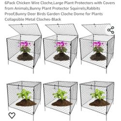Plant Cage Protectors - 6 Pack - Brand New!