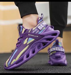 Benellia Purple Blade Sole Sneakers