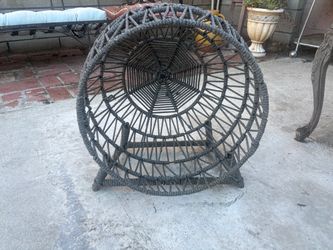 Round Woven Rope Lounge Chair