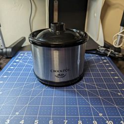 Crock Pot Little Dipper Mini Slow Cooker 16 oz Stainless Steel SCR-05-SC Tested