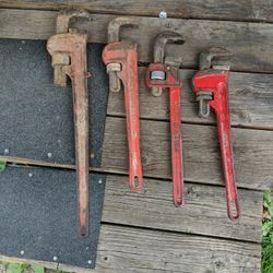 Pipe Wrenches Your Choice $15 Each