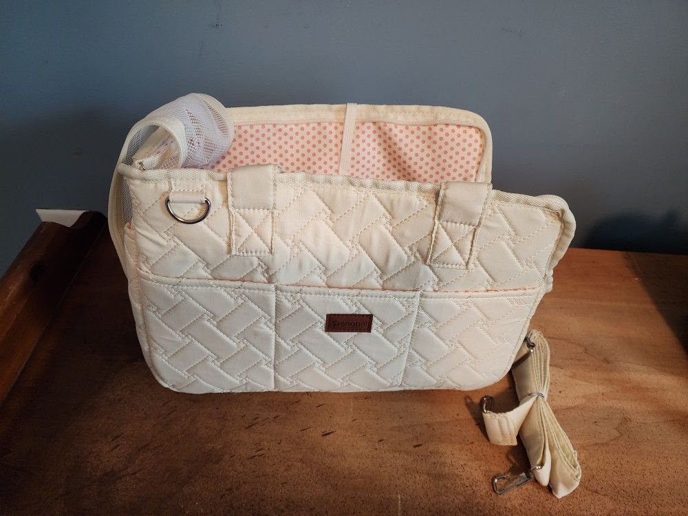 New small pet, cat, dog carrier (beige)