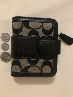 Black coach wallet