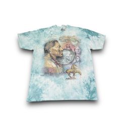 The Mountain Blue Tie Dye Shirt Native American Men’s Size 2XL Aztec Indian