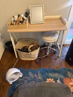 Vanity table with chair