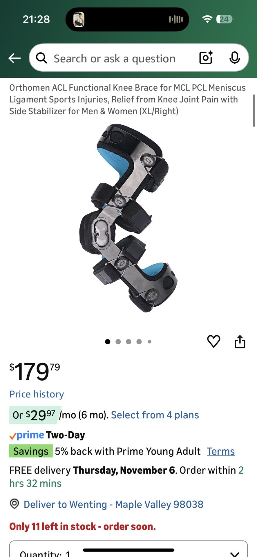 ACL Functional Knee Brace