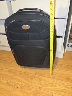 22" small black luggage suitcase