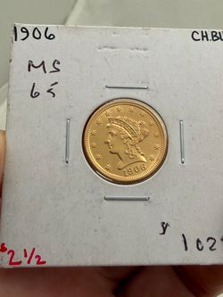 1906 $2.5 Gold Liberty Quarter Eagle Gem BU Stunner !