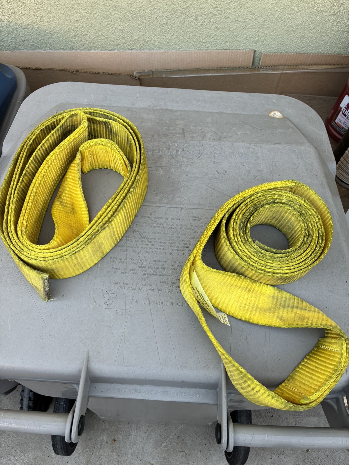 Heavy Duty Toe Straps.
